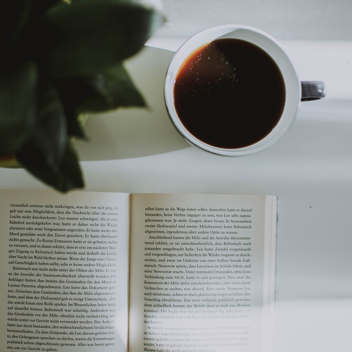 coffee and a book